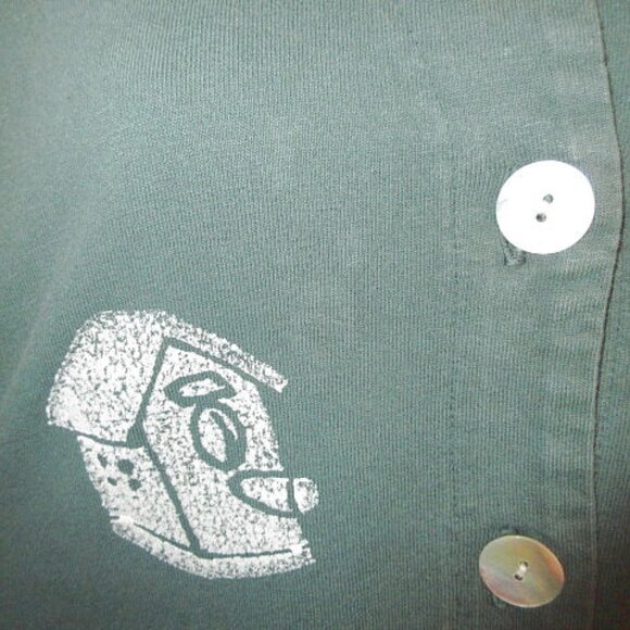 Vtg 70s Cat Lady T-Shirt Dress Size L Maxi Bird House Stretch Pleated Prairie - Picture 4 of 13